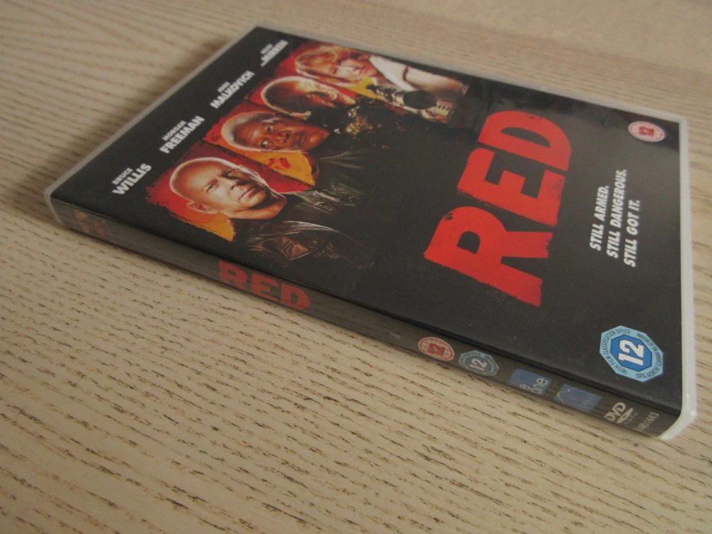 RED, B. WILLIS, M. FREEMAN, J. MALKOVICH, GB OBAL, DVD FILM