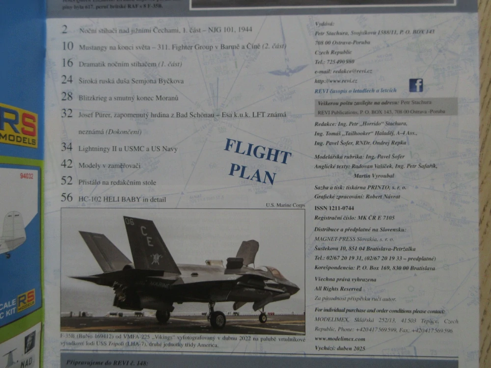 REVI Č. 147/2025 - LETECTVÍ, LETCI, AJ., MODELÁŘSTVÍ