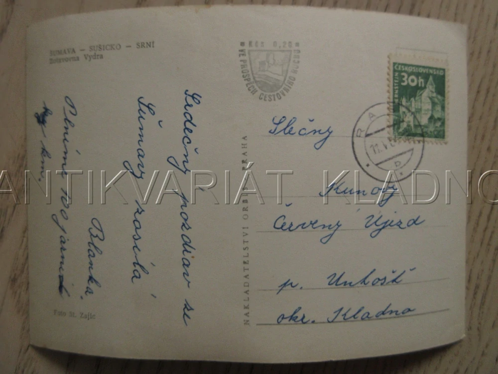 ŠUMAVA - SUŠICE - SRNÍ, ZOTAVOVNA VYDRA, LES, KRAJINA, OKRES KLATOVY, POHLEDNICE 739