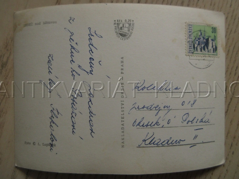 LEDEČ NAD SÁZAVOU, ŘEKA, KÁNOJE, OKRES HAVLÍČKŮV BROD, POHLEDNICE 740