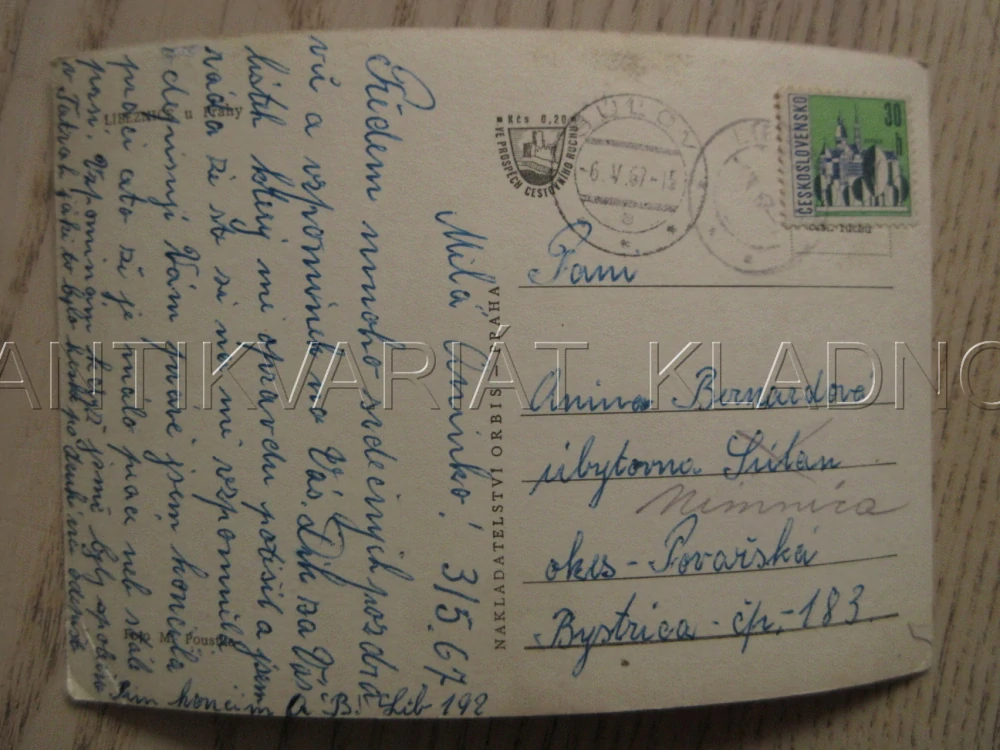 LÍBEZNICE U PRAHY, SILNICE, KRAJINA, KOSTELNÍ VĚŽ, OKRES PRAHA-VÝCHOD, POHLEDNICE 762