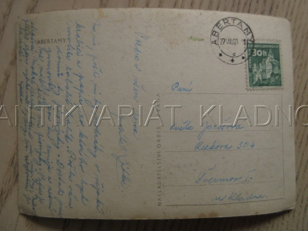 ABERTAMY, BARÁKY, KOSTELNÍ VĚŽ, KŘÍŽ, OKRES KARLOVY VARY, POHLEDNICE 773