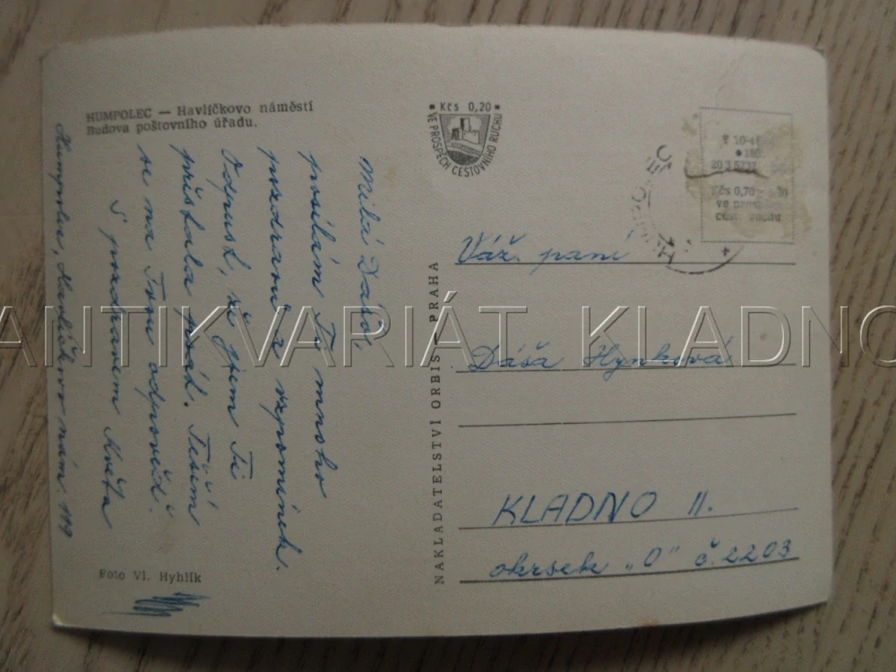 HUMPOLEC, HAVLÍČKOVO NÁMĚSTÍ, BUDOVA POŠTOVNÍHO ÚŘADU, OKRES PELHŘIMOV, POHLEDNICE 789