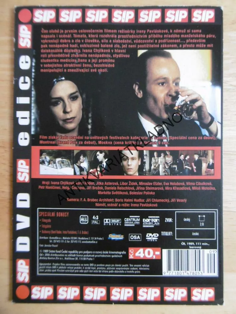 ČAS SLUHŮ, DVD FILM 