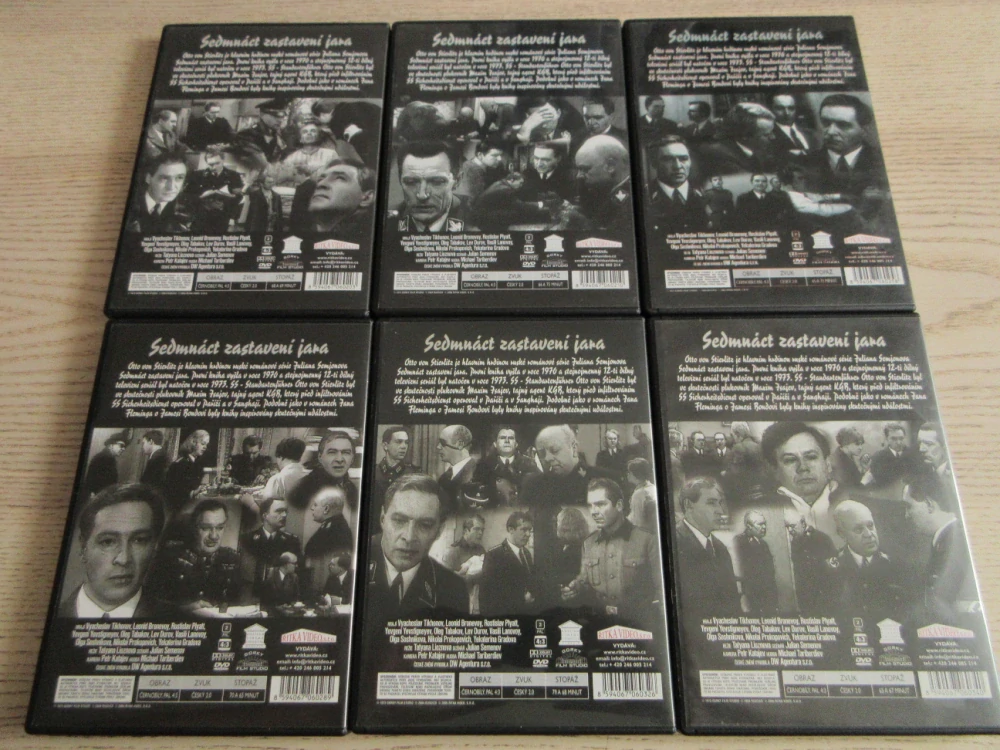 SEDMNÁCT ZASTAVENÍ JARA, DÍL 1-12, DVD FILM VÁLKA