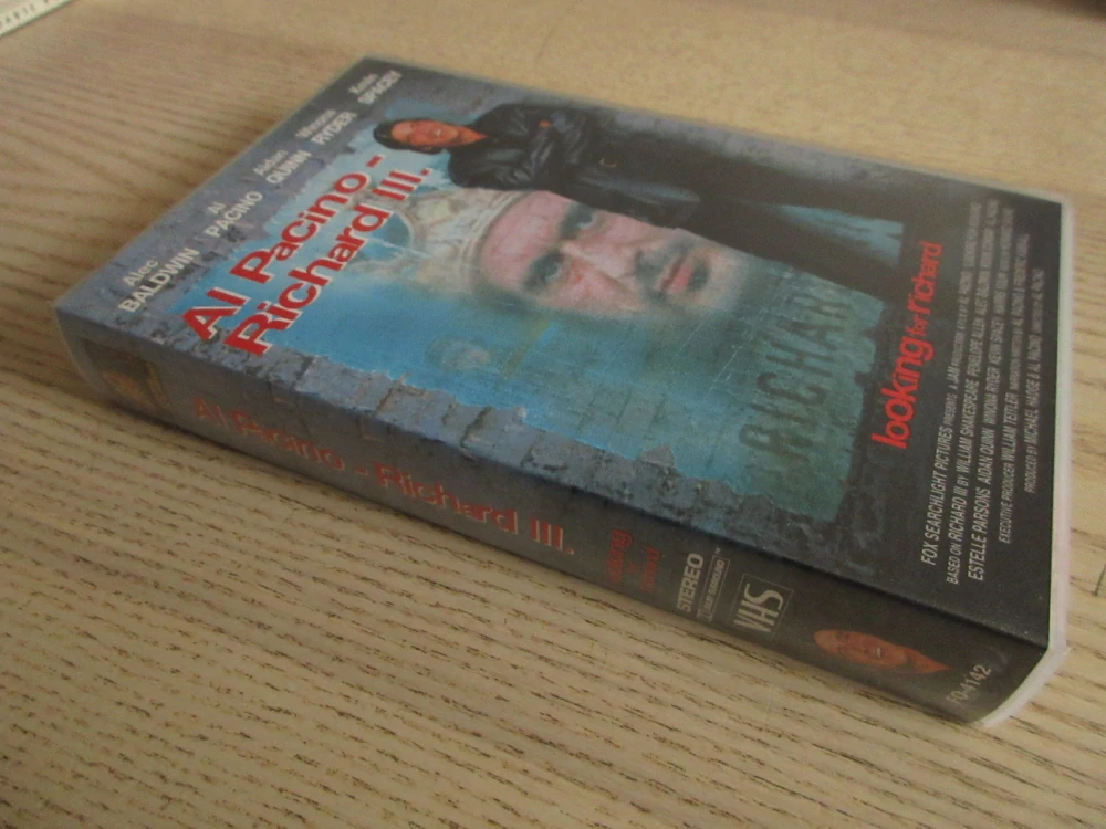 AL PACINO - RICHARD III., A. BALDWIN, A. QUINN, VHS