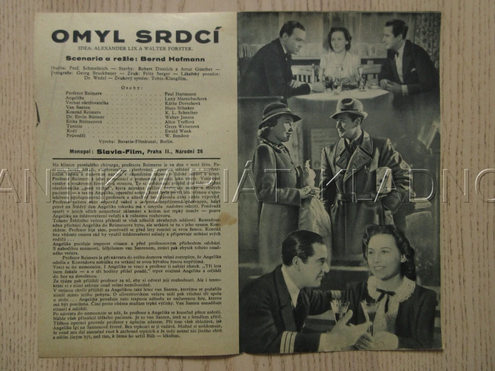 OMYL SRDCÍ, P. HARTMANN, L. MARENBACHOVÁ, K. L. SCHREIBER, BIO PROGRAM BČA