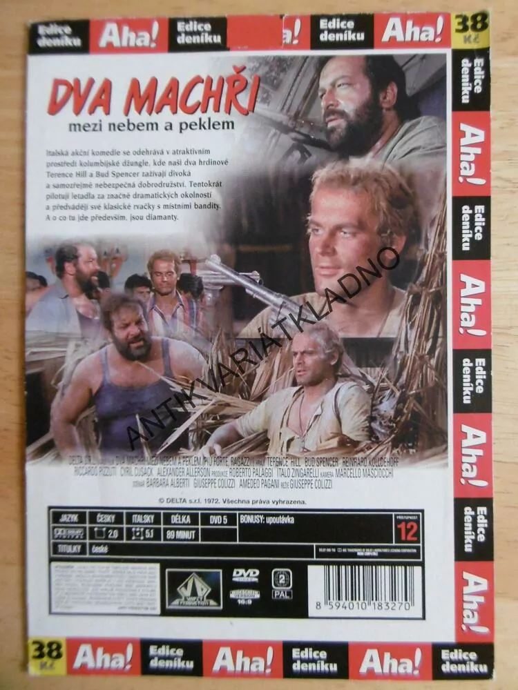 DVA MACHŘI MEZI NEBEM A ZEMÍ, TERENCE HILL, BUD SPENCER, DVD FILM