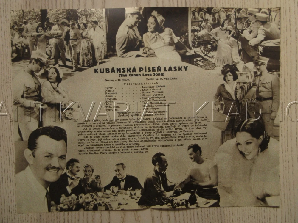 KUBÁNSKÁ PÍSEŇ LÁSKY, R: W. S. VAN DYKE, L. TIBBETT, L. VELEZOVÁ, E. TORRENCE, 1932, BIO PROGRAM ZŠ Č. 2