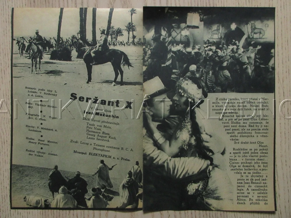 SERŽANT X, R: V. STRIŽEVSKÝ, I. MOŽUCHIN, T. V. MOLO, P. VOSS, BIO PROGRAM ZŠ Č. 87, 1932