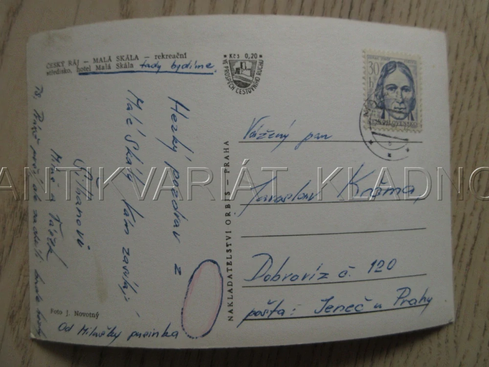ČESKÝ RÁJ, MALÁ SKÁLA, REKREAČNÍ STŘEDISKO, HOTEL, OKRES JABLONEC NAD NISOU, POHLEDNICE 802