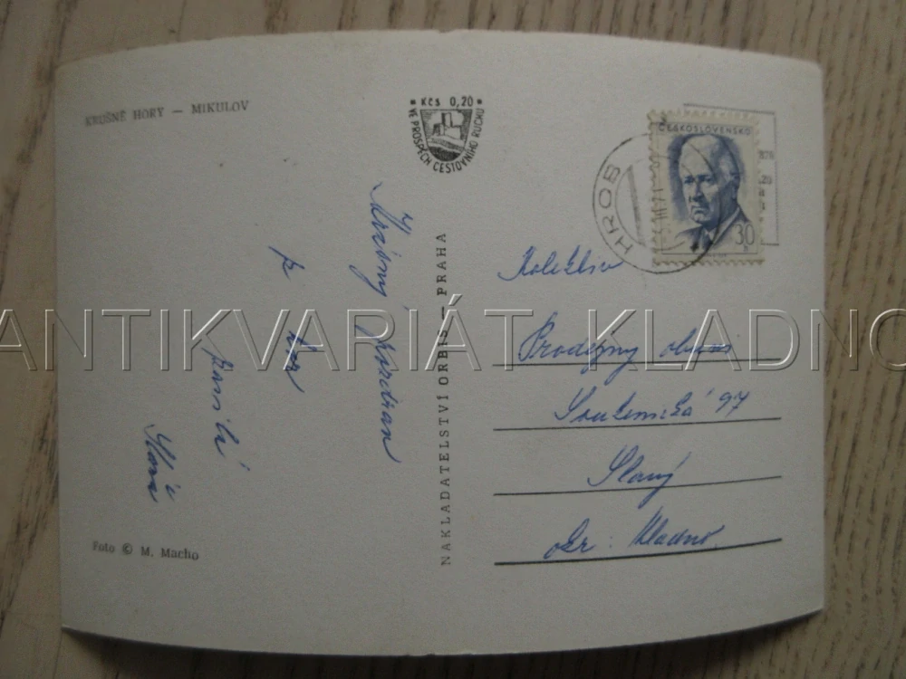 KRUŠNÉ HORY, MIKULOV, VLAK, OKRES TEPLICE, POHLEDNICE 804