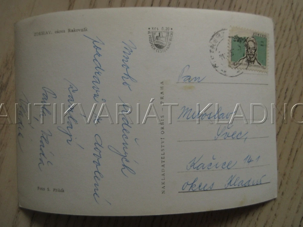 ZDESLAV, RYBNÍK, OKRES RAKOVNÍK, POHLEDNICE 811
