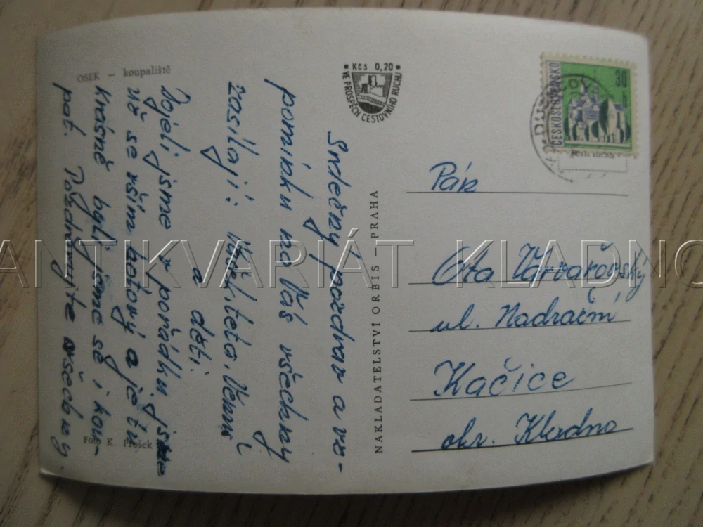 OSEK, KOUPALIŠTĚ, OKRES BEROUN, POHLEDNICE 812