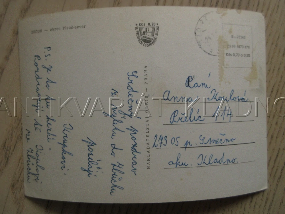 ZBŮCH, OKRES PLZEŇ-SEVER, POHLEDNICE 814