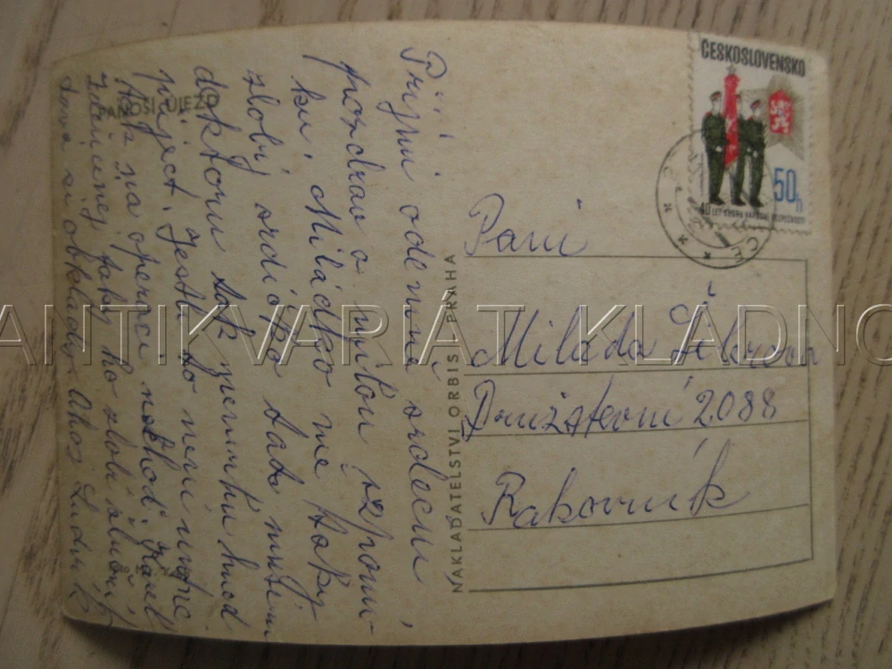 PÁNOŠÍ ÚJEZD, OKRES RAKOVNÍK, POHLEDNICE 823