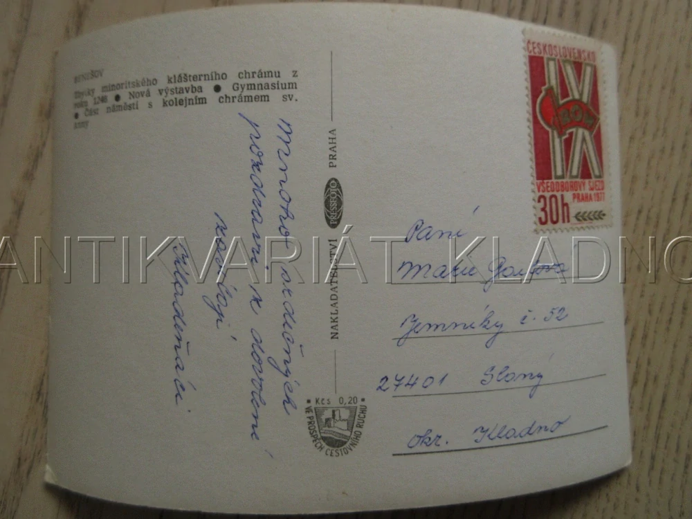 BENEŠOV, NÁMĚSTÍ, GYMNÁZIUM, VÝSTAVBA, OKRES BENEŠOV, POHLEDNICE 864