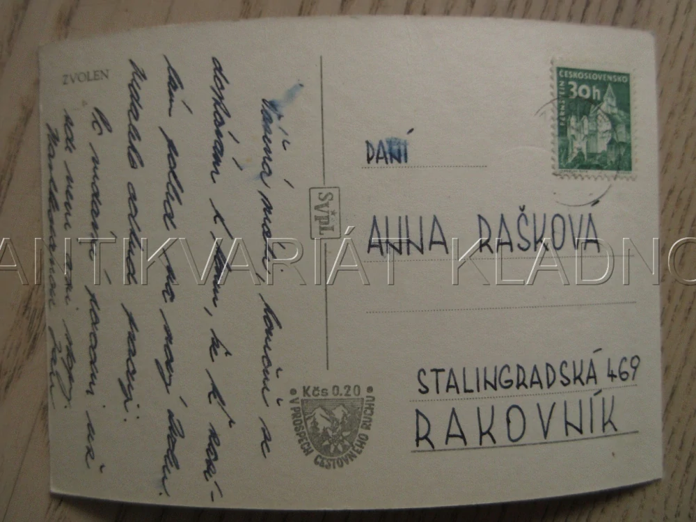 OKRES ZVOLEN, POHLED NA MĚSTO, POHLEDNICE 870