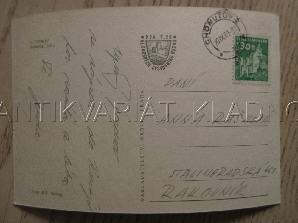 LITVÍNOV, NÁMĚSTÍ MÍRU, OKRES MOST, POHLEDNICE 871