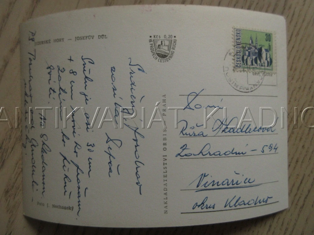 JIZERSKÉ HORY, JOSEFŮV DŮL, OKRES JABLONEC NAD NISOU, POHLEDNICE 875