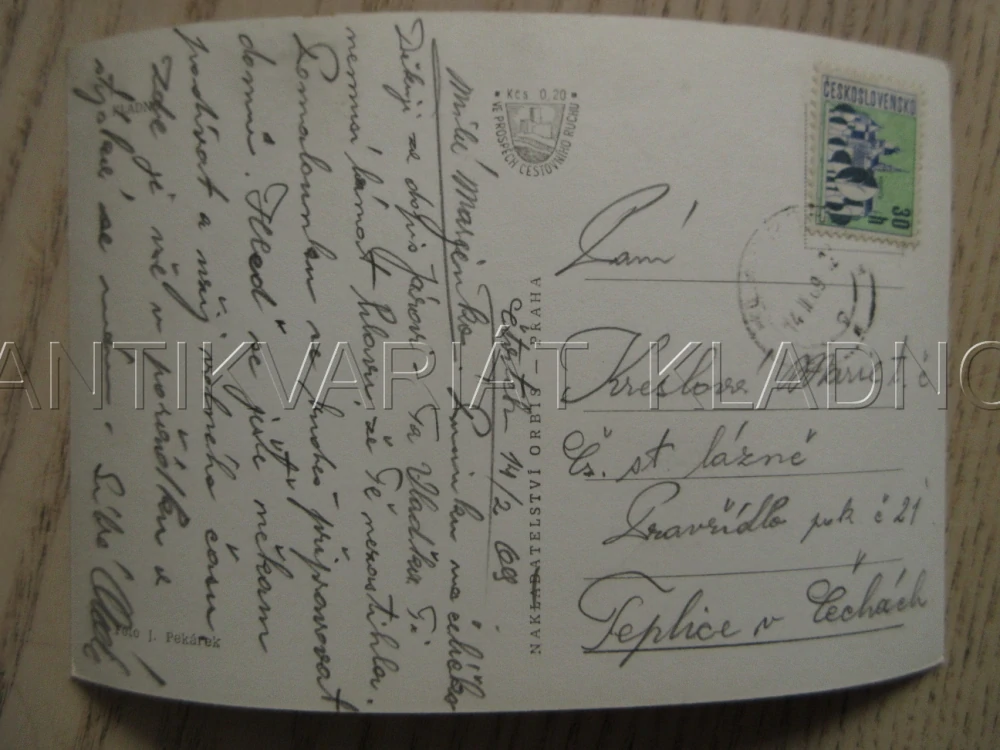 KLADNO, CELKOVÝ POHLED NA MĚSTO, OKRES KLADNO, POHLEDNICE 888