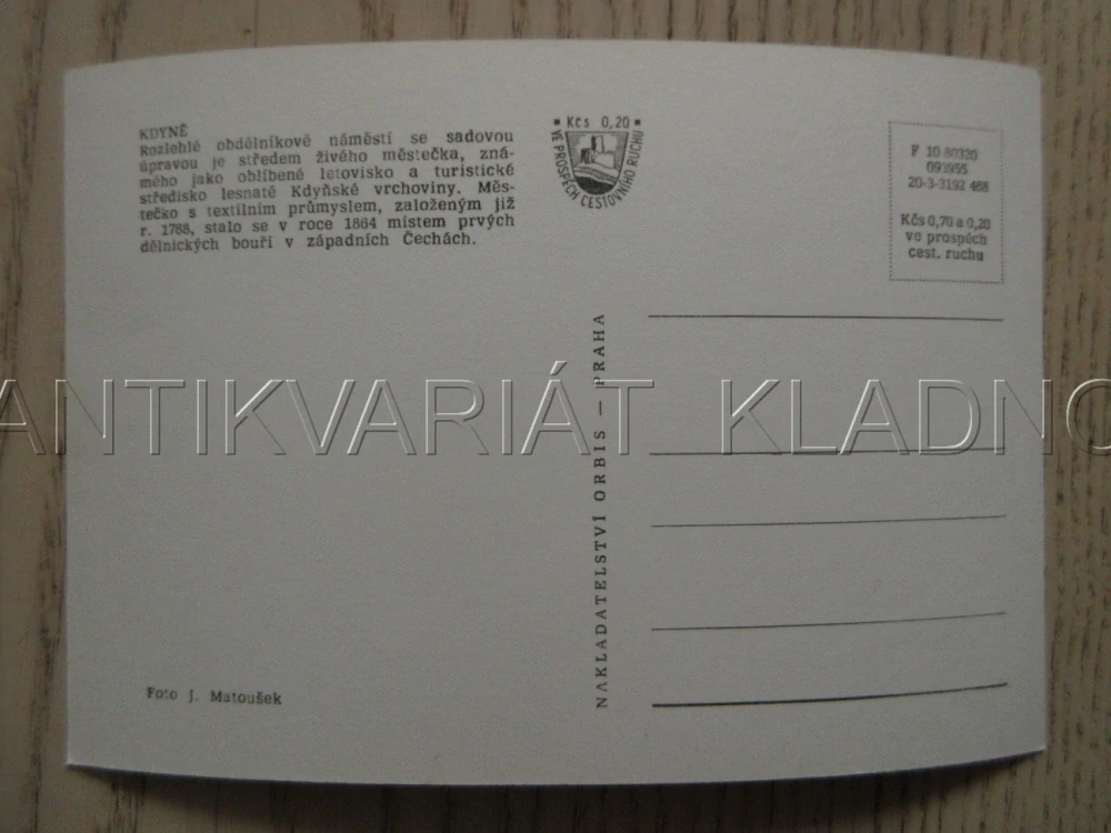 KDYNĚ, POHLED NA NÁMĚSTÍ, OKRES DOMAŽLICE, POHLEDNICE 907