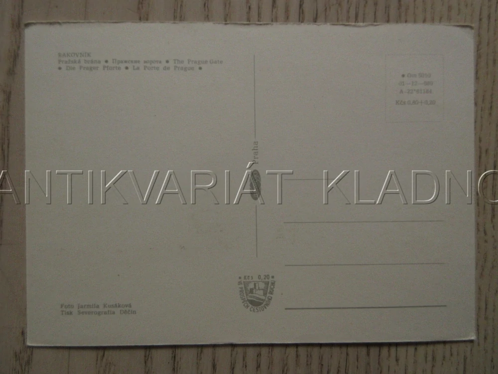 RAKOVNÍK, PRAŽSKÁ BRÁNA, OKRES RAKOVNÍK, POHLEDNICE 909
