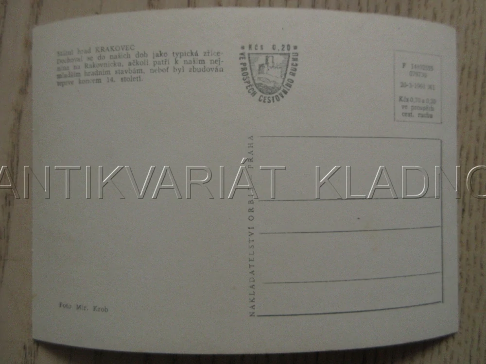 STÁTNÍ HRAD KRAKOVEC, OKRES RAKOVNÍK, POHLEDNICE 913