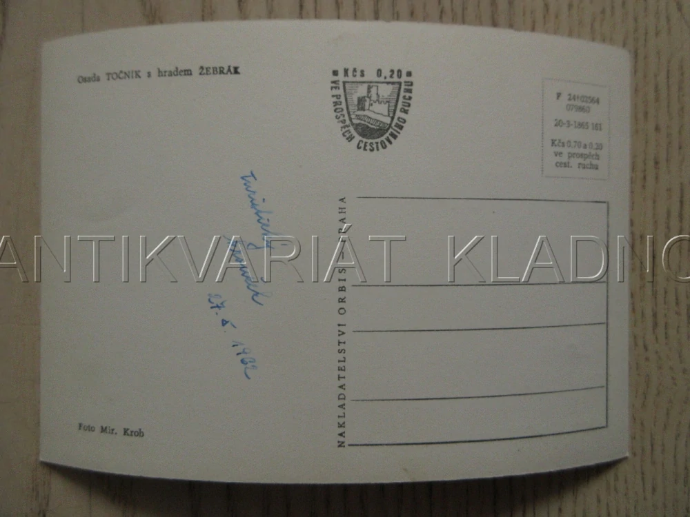 OSADA TOČNÍK S HRADEM ŽEBRÁK, OKRES BEROUN, POHLEDNICE 918