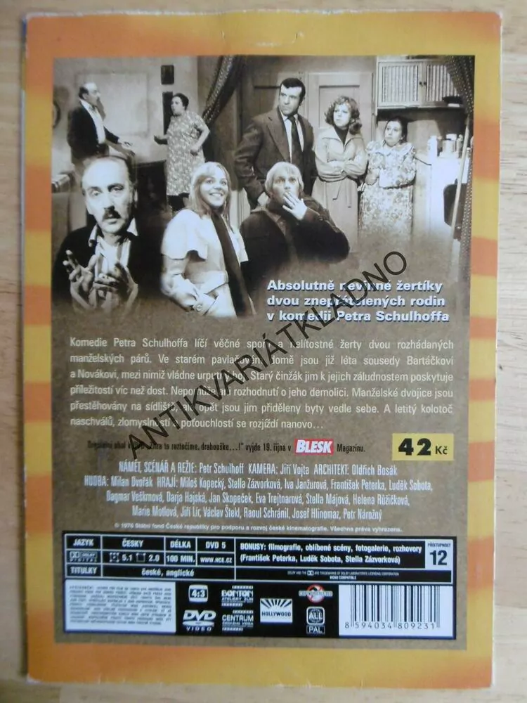 ZÍTRA TO ROZTOČÍME DRAHOUŠKU, JANŽUROVÁ, PETERKA, DVD FILM ČR