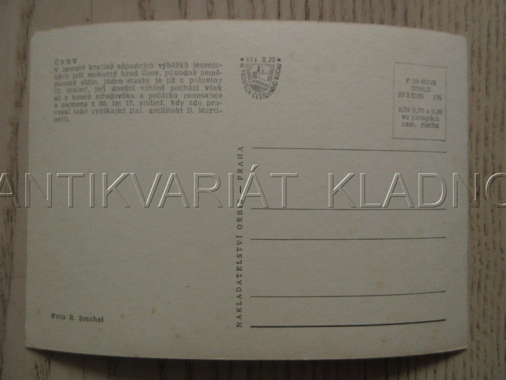 HRAD ÚSOV, OKRES ŠUMPERK, POHLEDNICE 924