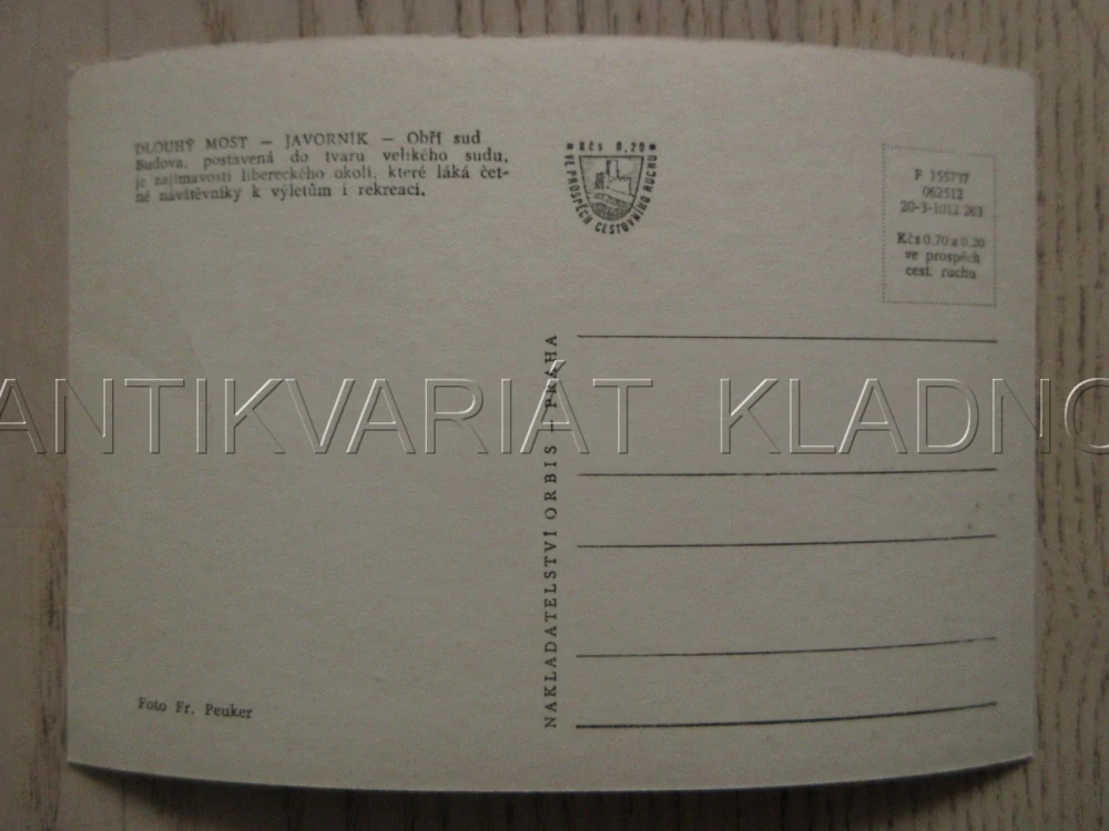 DLOUHÝ MOST, JAVORNÍK, OBŘÍ SUD, OKRES LIBEREC, POHLEDNICE 928