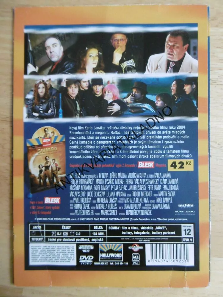 ROCK PODVRAŤÁKŮ, MÁDL, PÍSAŘÍK, KOTEK, BERAN,DVD FILM  ČR