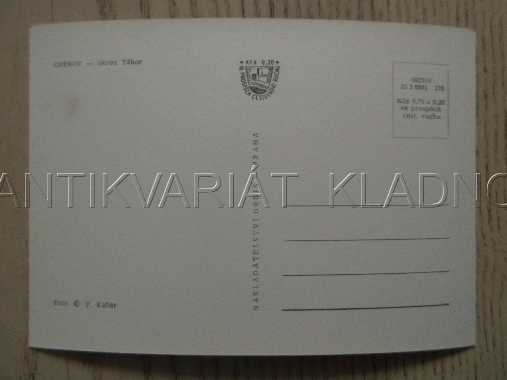 CHÝŇOV, VETERÁN, OKRES TÁBOR, POHLEDNICE 954