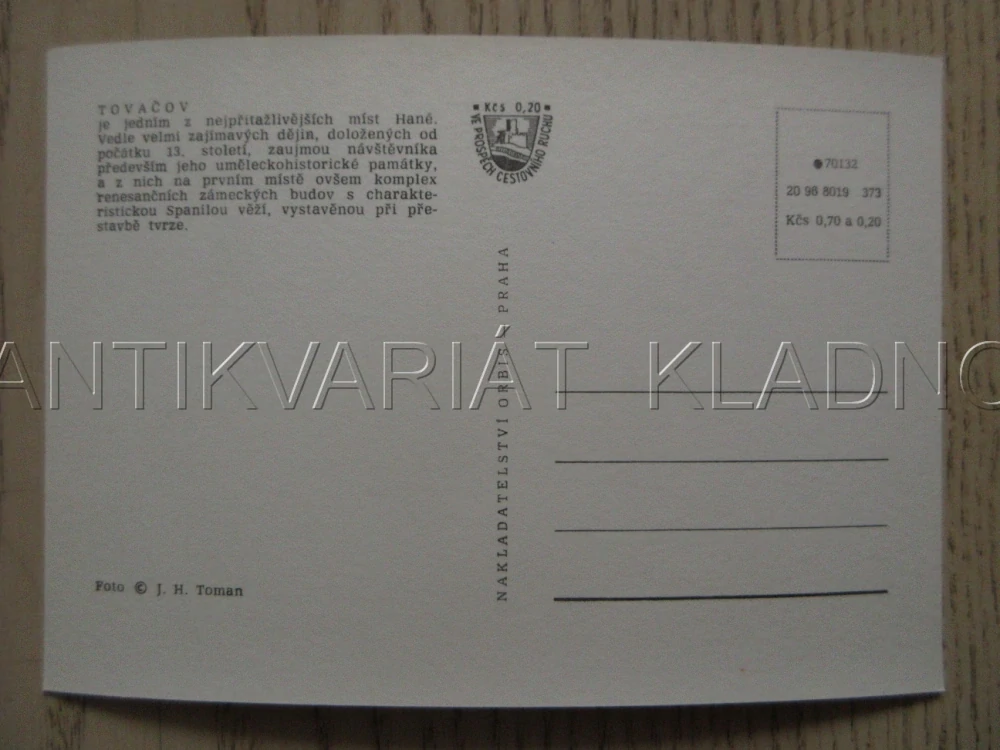 TOVAČOV, OKRES PŘEROV, POHLEDNICE 963
