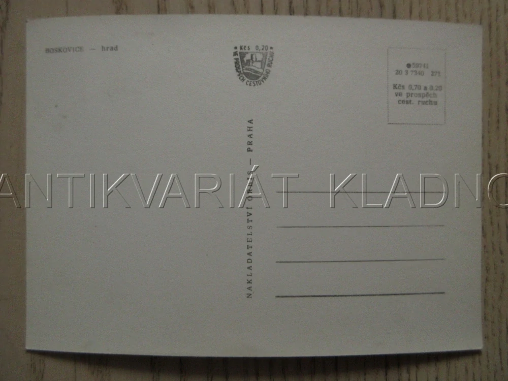BOSKOVICE, HRAD, OKRES BLANSKO, POHLEDNICE 970