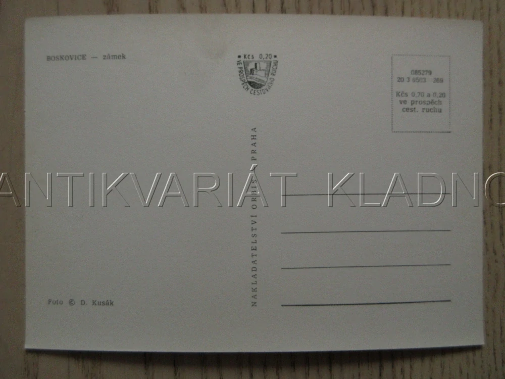 BOSKOVICE, ZÁMEK, OKRES BLANSKO, POHLEDNICE 971