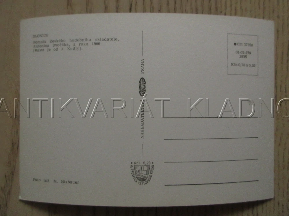 ZLONICE, POMNÍK ANTONÍNA DVOŘÁKA, OKRES KLADNO, POHLEDNICE 973