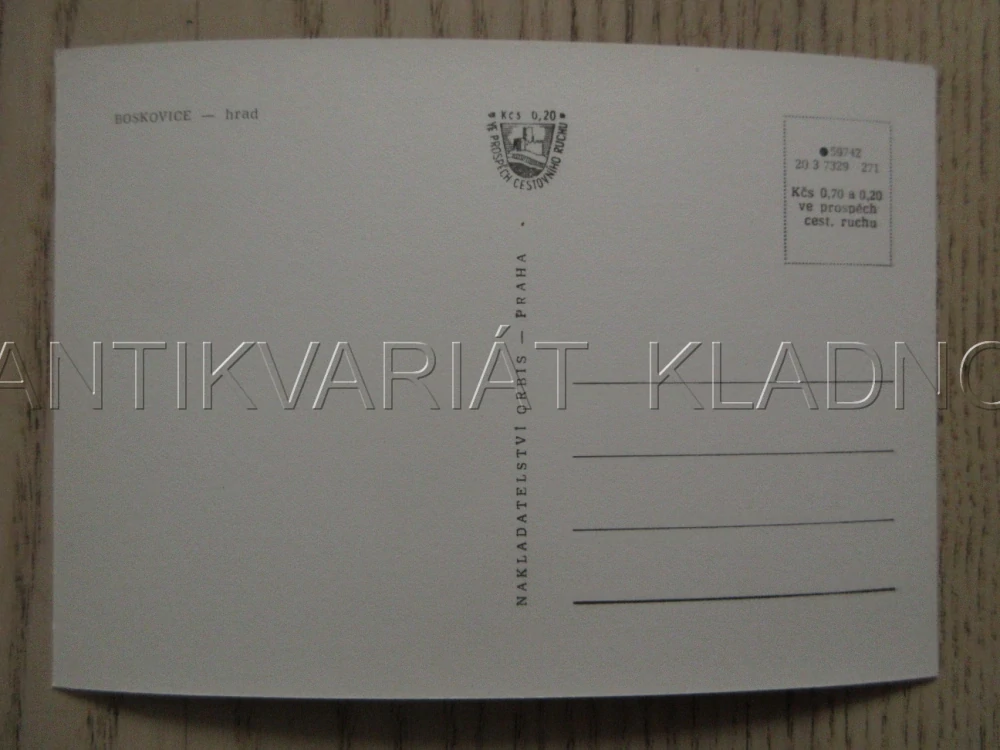 BOSKOVICE, HRAD, OKRES BLANSKO, POHLEDNICE 987