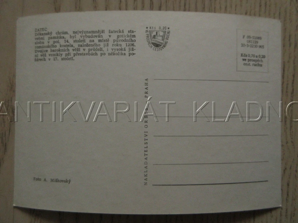 ŽATEC, DĚKANSKÝ CHRÁM, OKRES LOUNY, POHLEDNICE 1005