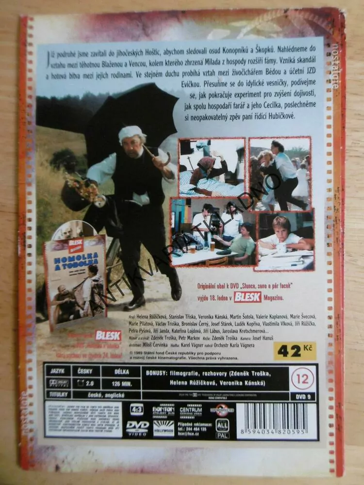 SLUNCE, SENO A PÁR FACEK, DVD FILM
