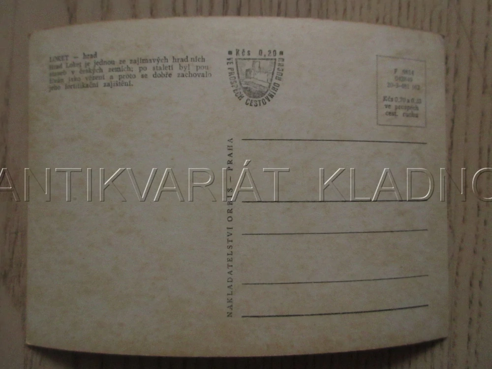 HRAD LOKET, OKRES SOKOLOV, POHLEDNICE 1015