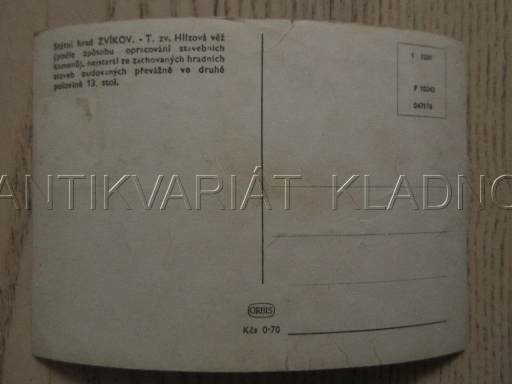 HRAD ZVÍKOV, HLÍZOVÁ VĚŽ, OKRES PÍSEK, POHLEDNICE 1017
