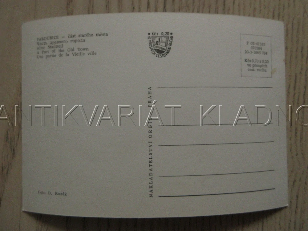 PARDUBICE, ČÁST STARÉHO MĚSTA, OKRES PARDUBICE, POHLEDNICE 1020