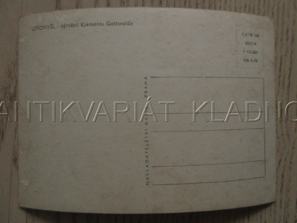LITOMYŠL, NÁMĚSTÍ KLEMENTA GOTTWALDA, OKRES SVITAVY, POHLEDNICE 1022