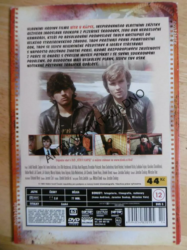 VÍTR V KAPSE, DVD FILM
