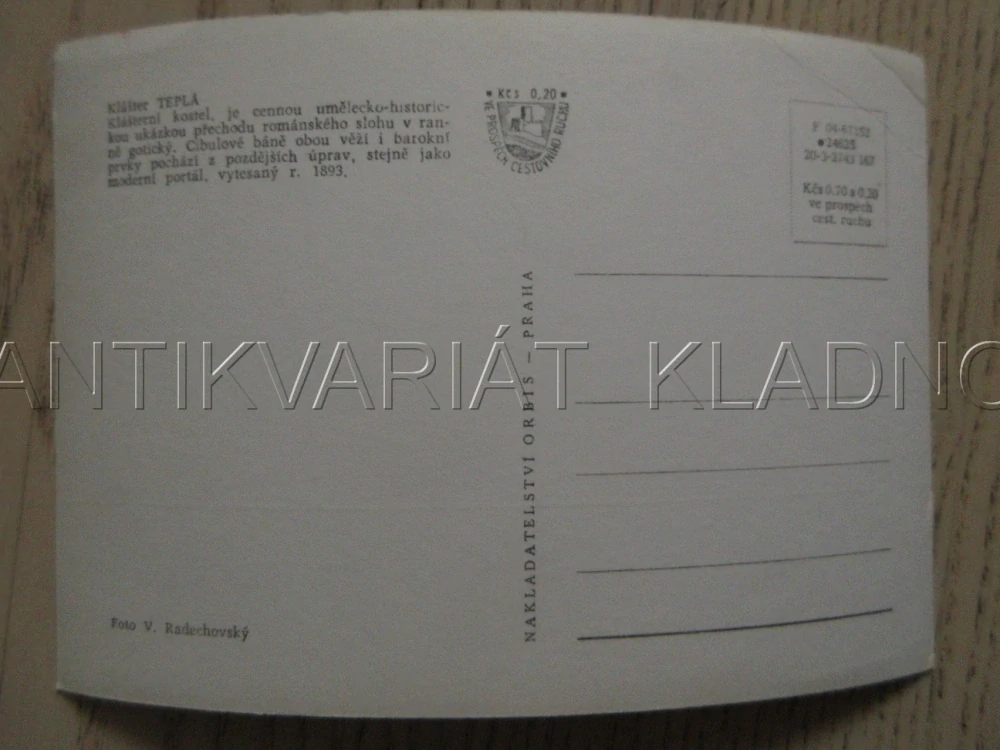 KLÁŠTER TEPLÁ, KLÁŠTERNÍ KOSTEL, OKRES CHEB, POHLEDNICE 1030