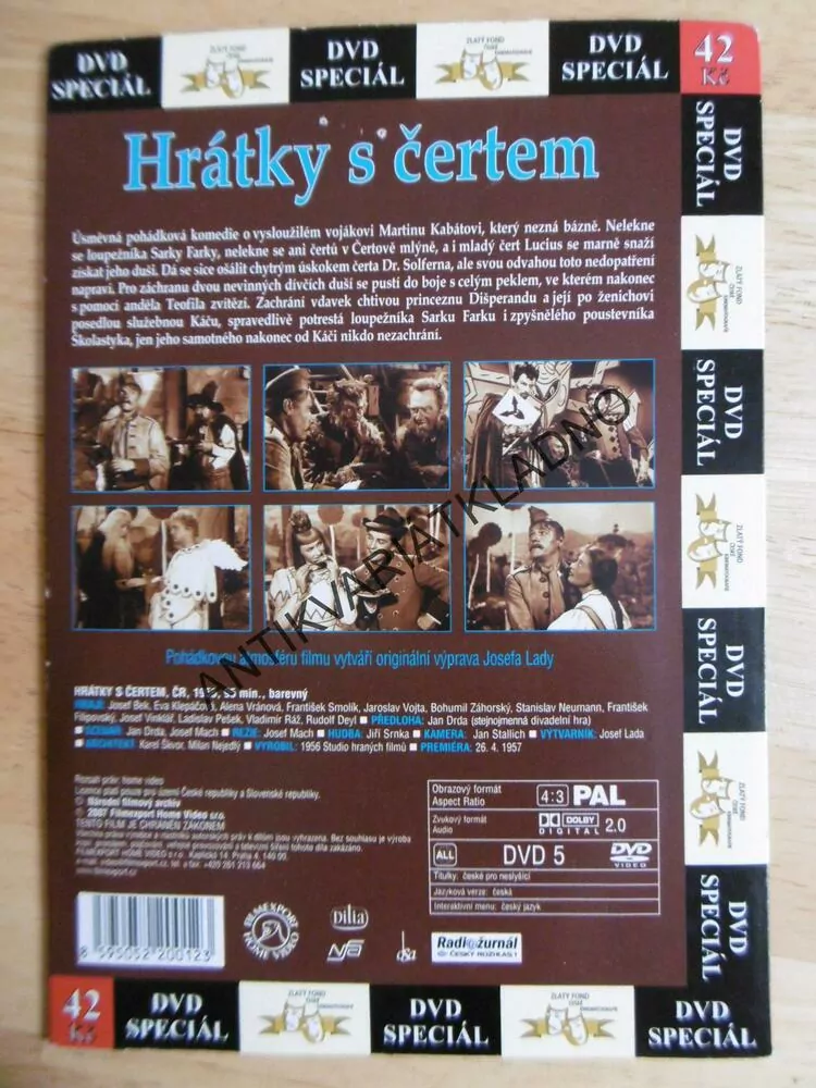 HRÁTKY S ČERTEM, DVD FILM POHÁDKA