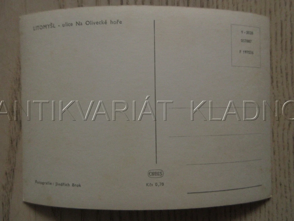LITOMYŠL, ULICE NA OLIVECKÉ HOŘE, OKRES SVITAVY, POHLEDNICE 1041