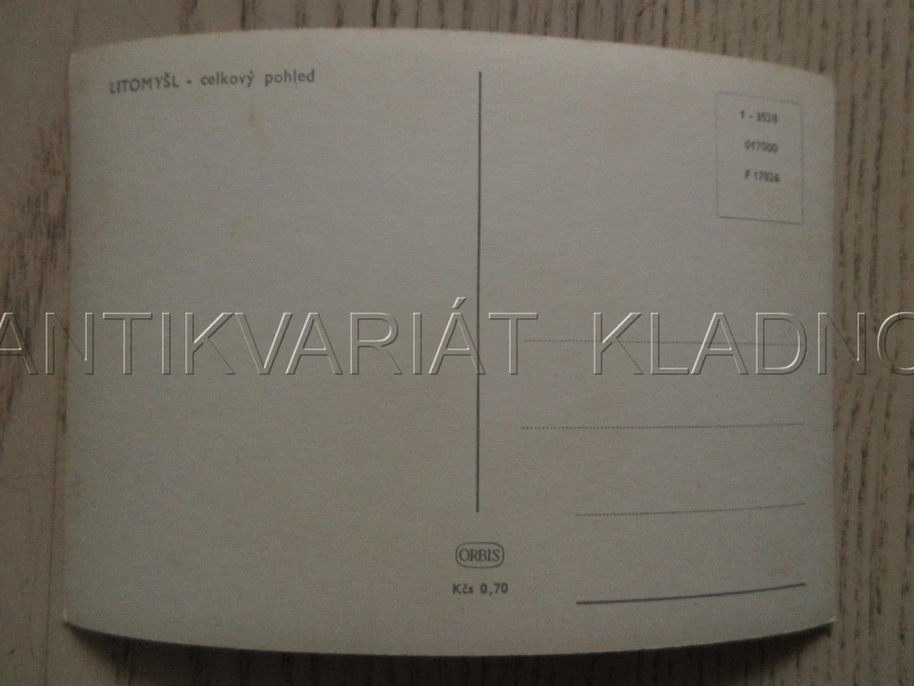 LITOMYŠL, CELKOVÝ POHLED, OKRES SVITAVY, POHLEDNICE 1047